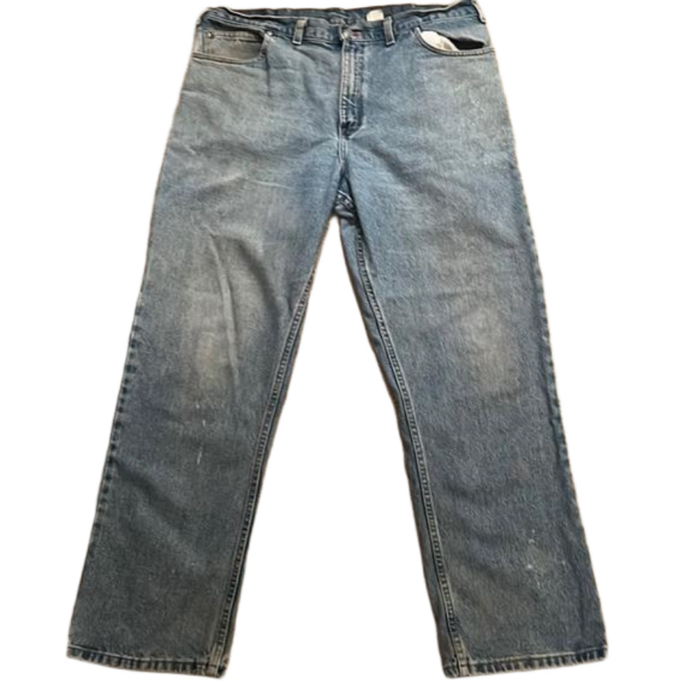 Faded Glory men’s distressed blue jeans Size 38 x 32